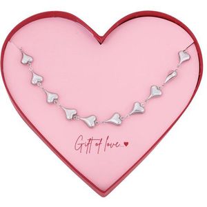 Gift of Love - Dames Ketting - Zilver - Stainless Steel - Moederdag - cadeau - moeder & dochter - mama