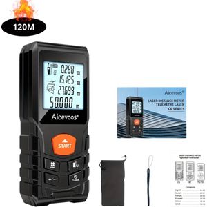 Nivard Laserafstandsmeter - Laser - Afstandsmeter - Afstandmeter - Rangefinder - Digitale Meetlint - Precisiegereedschap - 120 Meter