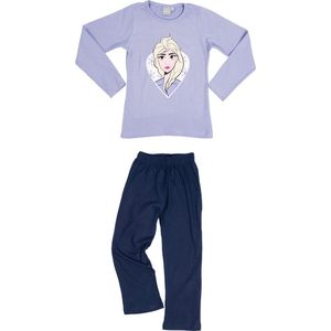 Disney Frozen Pyjama - Elsa - Katoen - Lila/navy - Maat 98/104