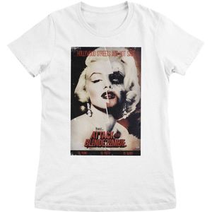 Marilyn Monroe Damen In Attack Of The Blonde Zombie Girly Tee RD-5-MM002-DTG White-S