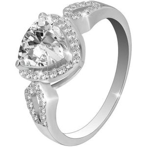 Di Lusso - Ring Argenteuil - Zirkonia - Zilver 925 - Dames - 19.00 mm