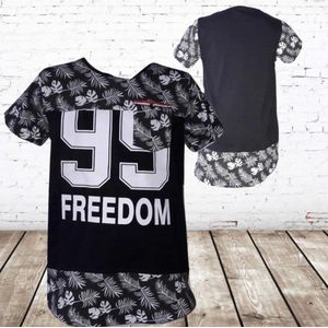 Longshirt Freedom 99 zwart -s&C-110/116-t-shirts jongens