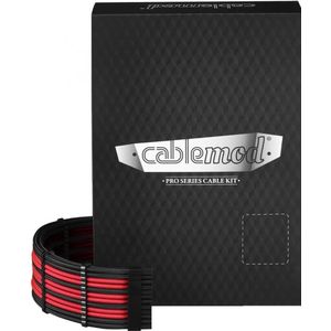 CableMod - RT-Series PRO ModMesh Kabelset - Zwart Rood - Voor Asus & Seasonic