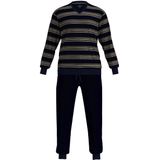 Gotzburg pyjama velours blauw gestreept