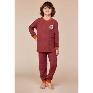 Woody Jongens-Heren pyjama rode streep - maat 164/14J