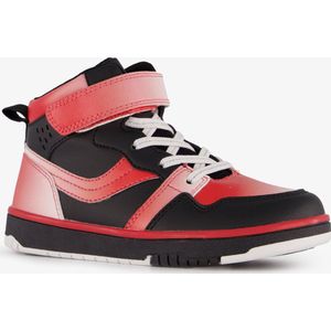 Blue Box hoge meisjes sneakers Isa zwart rood - Maat 32 - Uitneembare zool