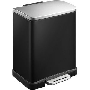 EKO E-Cube Prullenbak - 10+9 l - Zwart