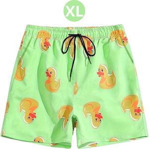 Bovista Zwembroek Heren - Zwem Broek Mannen - Badkleding - Zwemmen - Jongens - Swimming Shorts - Zomerbroek - Gras Groen - Maat XL