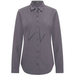 Travel Blouse Bow Uni 202709 Dark Grey