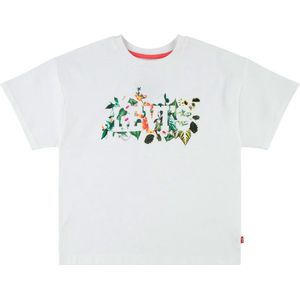 Levi's - Kids Oversized Tropical T-shirt - Wit - Korte Mouwen