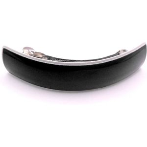 Patentspeld zwart met witte rand