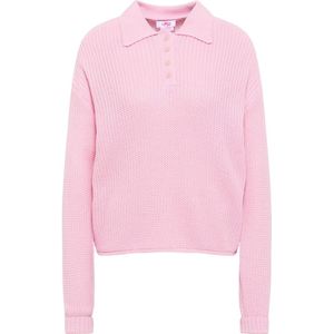 Mymo - Blonda - Gebreide Polo - Roze