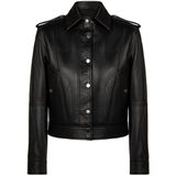 Felix Hardy - Korte Leren Jas - Zwart - Dames