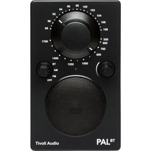 Tivoli Audio - PAL BT - Draagbare radio met FM, AM en Bluetooth - Zwart