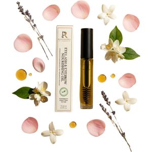 RNCosmetics - Wimperolie 10 ml – Natuurlijke Wimper- en Wenkbrauwgroei Olie – Versterkt & Voedt – Met Castorolie, Arganolie & Jojobaolie – Voor Vollere, Sterkere en Gezonde Wimpers en Wenkbrauwen