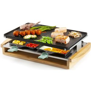 Domo DO9246G - Gourmetset Bamboo - 8 pannen + 4XL diepe pannen - Zwart