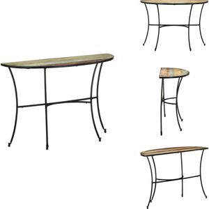 vidaXL Console Tafel - Console Tafels - Consoletafel - Consoletafels - Bijzettafel 110x40x77 cm massief gerecycled hout
