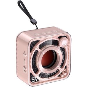 JeiibrZui Mini Bluetooth Speaker - Draagbare Draadloze Luidspreker - Hoogwaardige Audiokwaliteit 5 W - 4 Uur Batterijduur - Roze