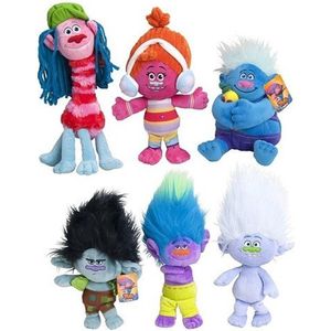 Dreamworks - Trolls - knuffel - 35 cm - DJ Suki - plush