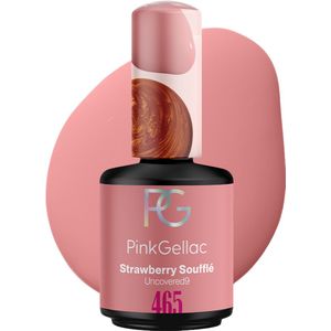 Pink Gellac - 465 Strawberry Souffle - Gellak - Glanzende Roze Gel Nagellak - Uncovered9 Collectie