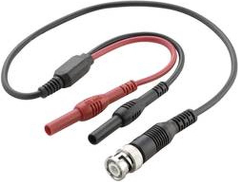 VOLTCRAFT - BNC-meetsnoer - Zwart, Rood - 0.50 m