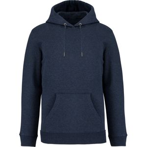Biologische unisex hoodie met capuchon merk Native Spirit Navy Blue Heather - 3XL