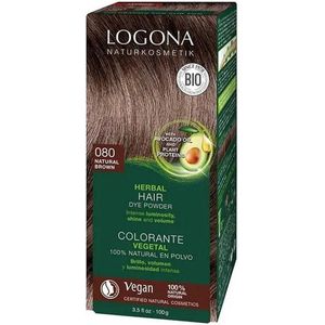 Logona Plantaardige Haarverf - 080 natuur-bruin - 100 gram