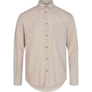 Anerkjendt Aklouis Cot/linen Shirt - met lange mouwen - Heren Beige - Maat XXL