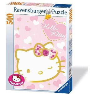 Ravensburger puzzel Sprankelende Hello Kitty - Legpuzzel - 500 stukjes