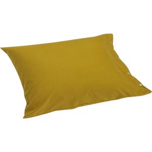 Yumeko kussensloop velvet flanel okergeel 50x60 - Biologisch & ecologisch - 1 stuk