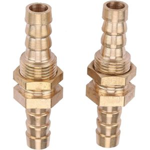 2 Stuks Slangpilaar Schot Pijp Koppeling Connector Adapter Voor Pijp Aansluiting (8mm)