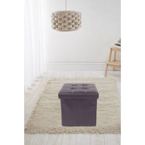 Opvouwbare Opberg Poef - Hocker – Bench – Bench with Storage space - Zitkist – Woonkamer accessoires 30 x 30 x 30 cm