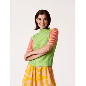 Oilily - Kalligrafie short sleeves pullover - Oranje - S