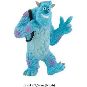 Bullyland - Disney Monsters University Sulley -  taart topper decoratie 6 x 4 x 7,5 cm (lxbxh)