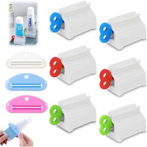 Tandpastaknijper dispenser - 9 stuks - voor alle tubes - rolling tandpasta knijper
