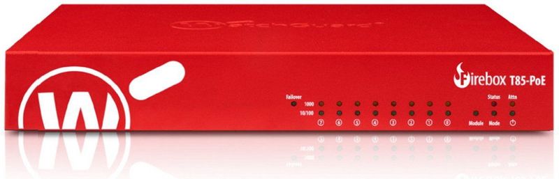 Watchguard - WG Firebox T85PoE - Firewall - Zwart - 3 Jaar Basic Security Suite