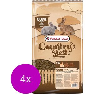 Versele-Laga Country`s Best Cuni Fit Pure - Konijnenkorrel - Konijnenvoer - 4 x 5 kg