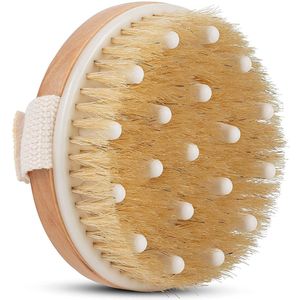 Exfoliator Brush - Body Brush - Natuurlijke Haren - Zonder Handvat - Anti-Cellulite - Massage Borstel voor Douche of Badkuip