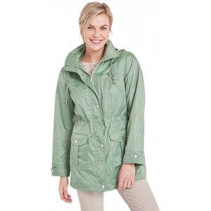 Parka met rits en drukknopen