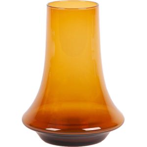 XLBoom Spinn Vaas Large - Glas - Voor Binnen - Amber - 24 × 24 × 31 cm