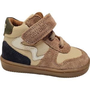 Develab 44343 Sneakers Unisex - Leren Sneaker - Taupe - Maat 21