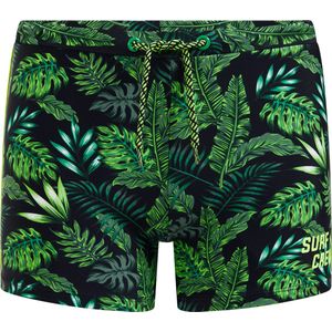 WE Fashion Zwemboxer Groen/Zwart