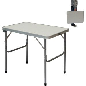 Alu Campingtafel 70x55 - Inklapbbar Kampeertafel Picknicktafel - Aluminium Vouwtafel Klaptafel