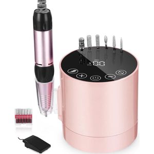 Allecto Plus - Elektrische Nagelvijl - Met LCD-display en 6 Slijpbits voor Pedicure en Manicure