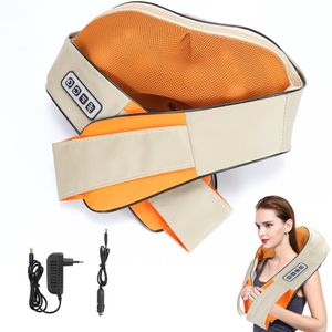 Shiatsu Massage kussen Shiatsu-massageapparaat voor de nek 3D-rotatie Nekmassage Voetverwarming Auto
