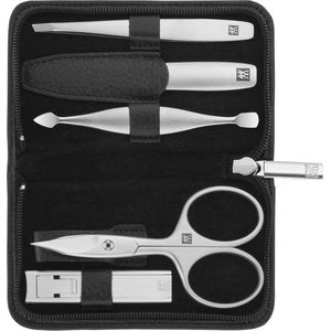 Manicureset 5-delig - Premium Nagelverzorging met Yakleren Etui