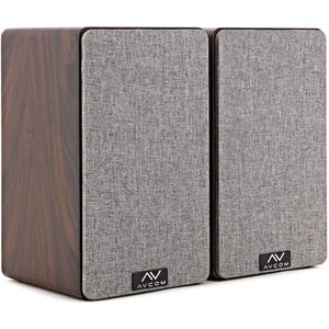 AVCOM 6 boekenplank luidspeakerpaar, walnoot