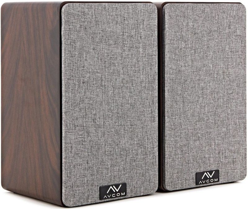 AVCOM 6 boekenplank luidspeakerpaar, walnoot