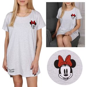 Minnie Mouse DISNEY Grijs gemêleerd nachthemd met korte mouwen, dames