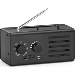 Noodradio - Draagbare Transistor Radio - Op Batterijen - Compact Ontwerp